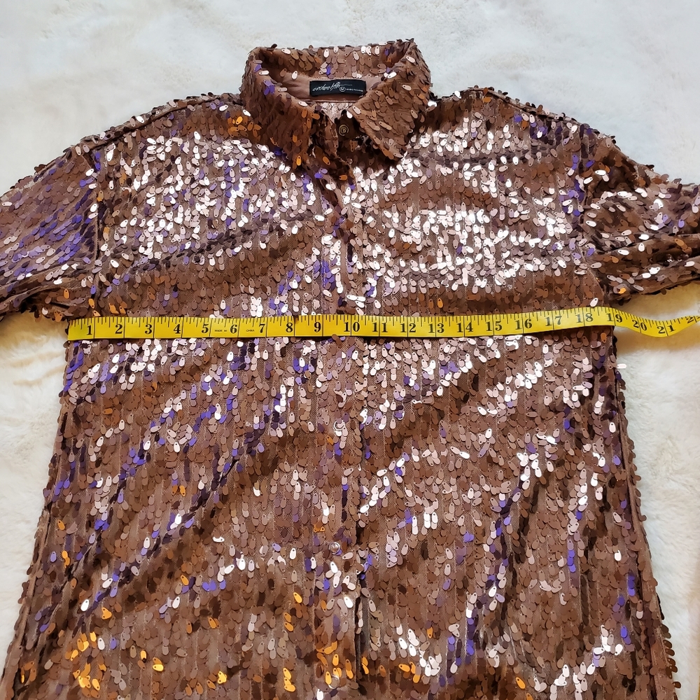 On Twelfth Sequin Duster Size Medium - image 5